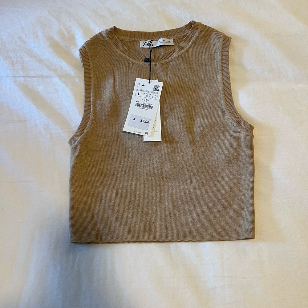 Zara Cropped Tank Top